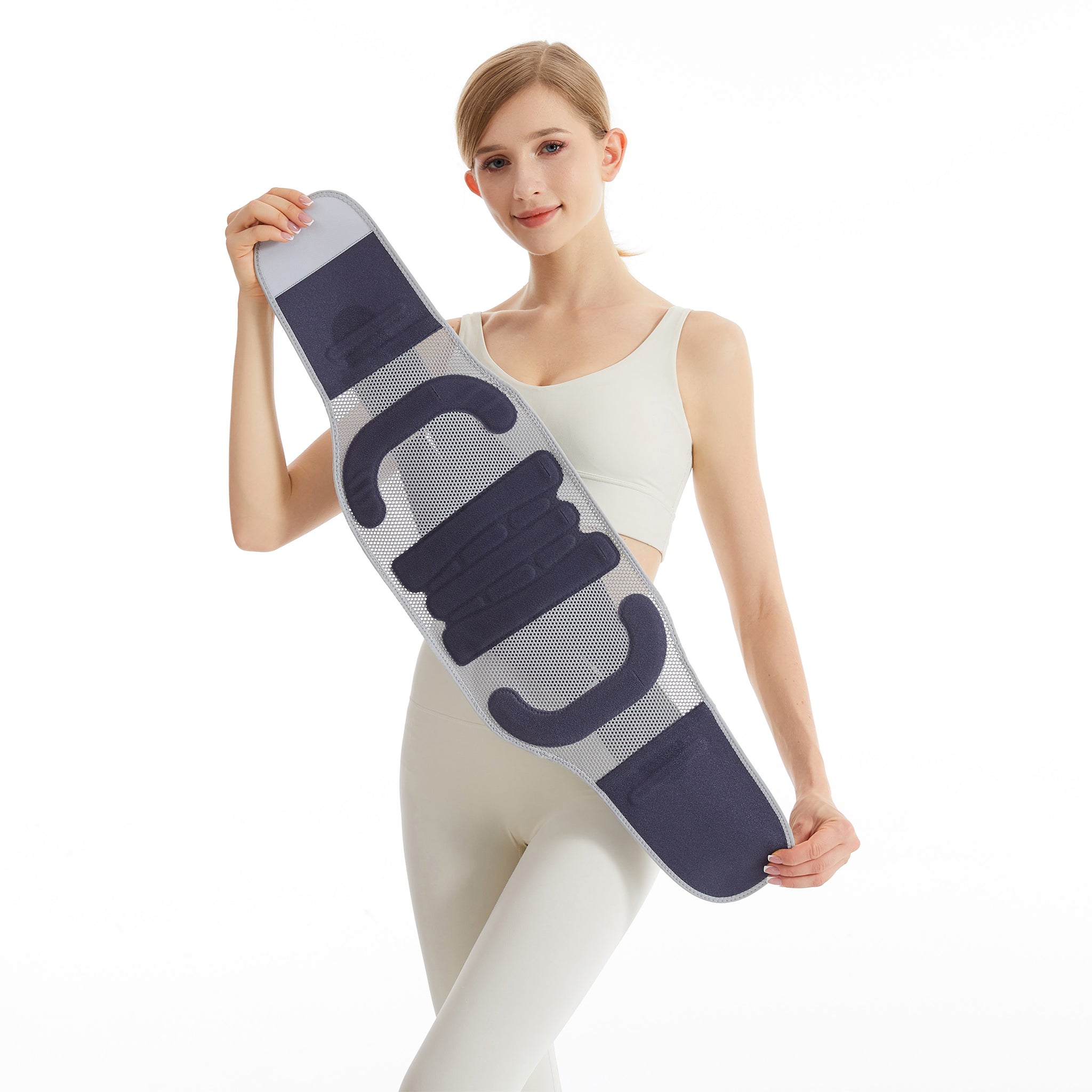 Dual-Strap Adjustable Back Support Brace - Breathable Lumbar Belt for Office, Driving & Daily Wear, All-Day Waist Comfort