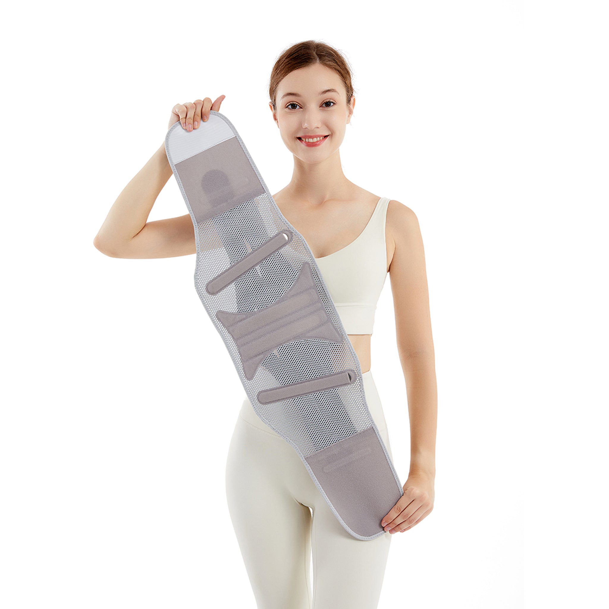 Adjustable Breathable Back Support Brace - Lumbar Waist Belt for Fitness, Workout & Daily Activity, Waist Stability