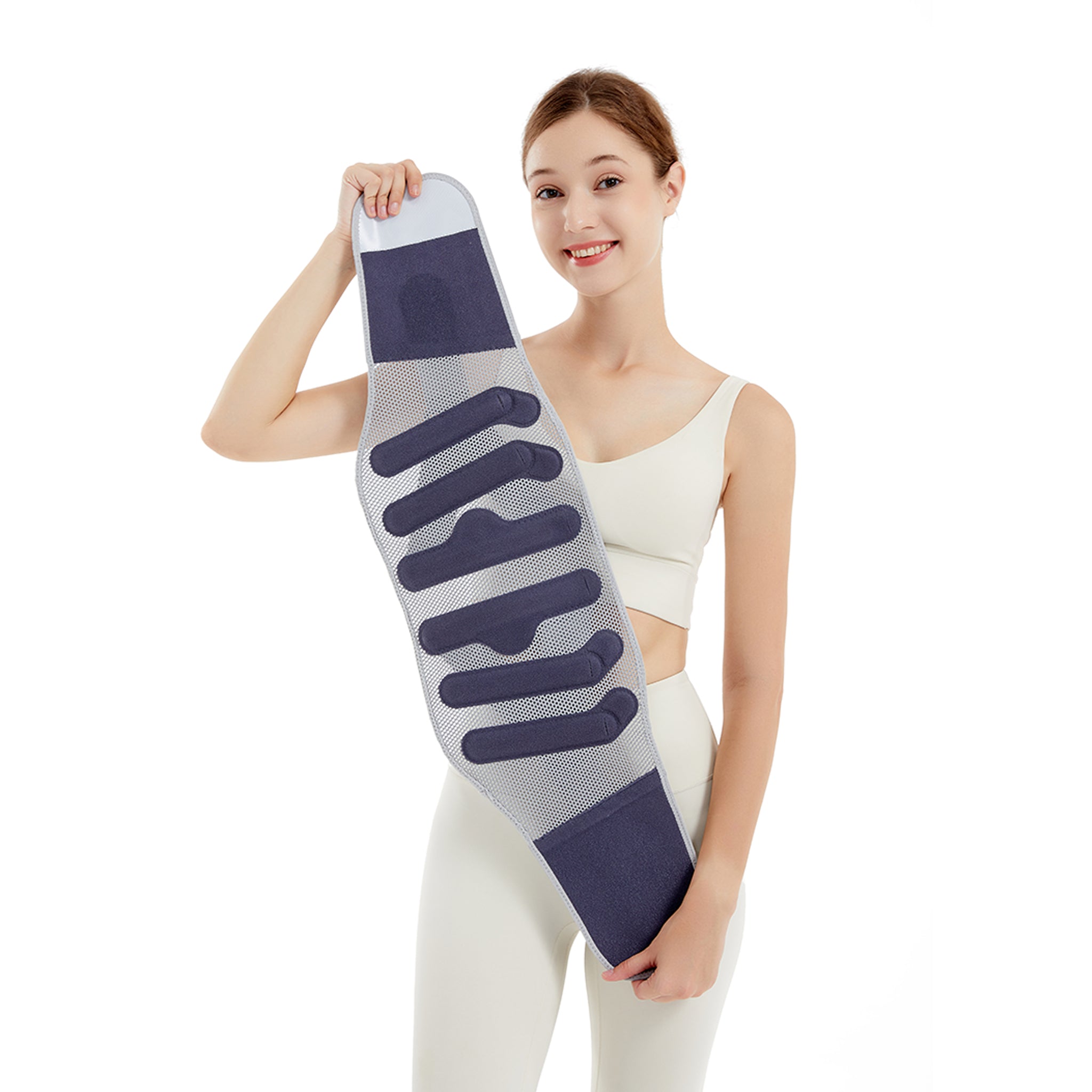 Breathable All-Day Wear Lumbar Support Belt - Adjustable Ergonomic Back Brace for Daily Waist Comfort & Support