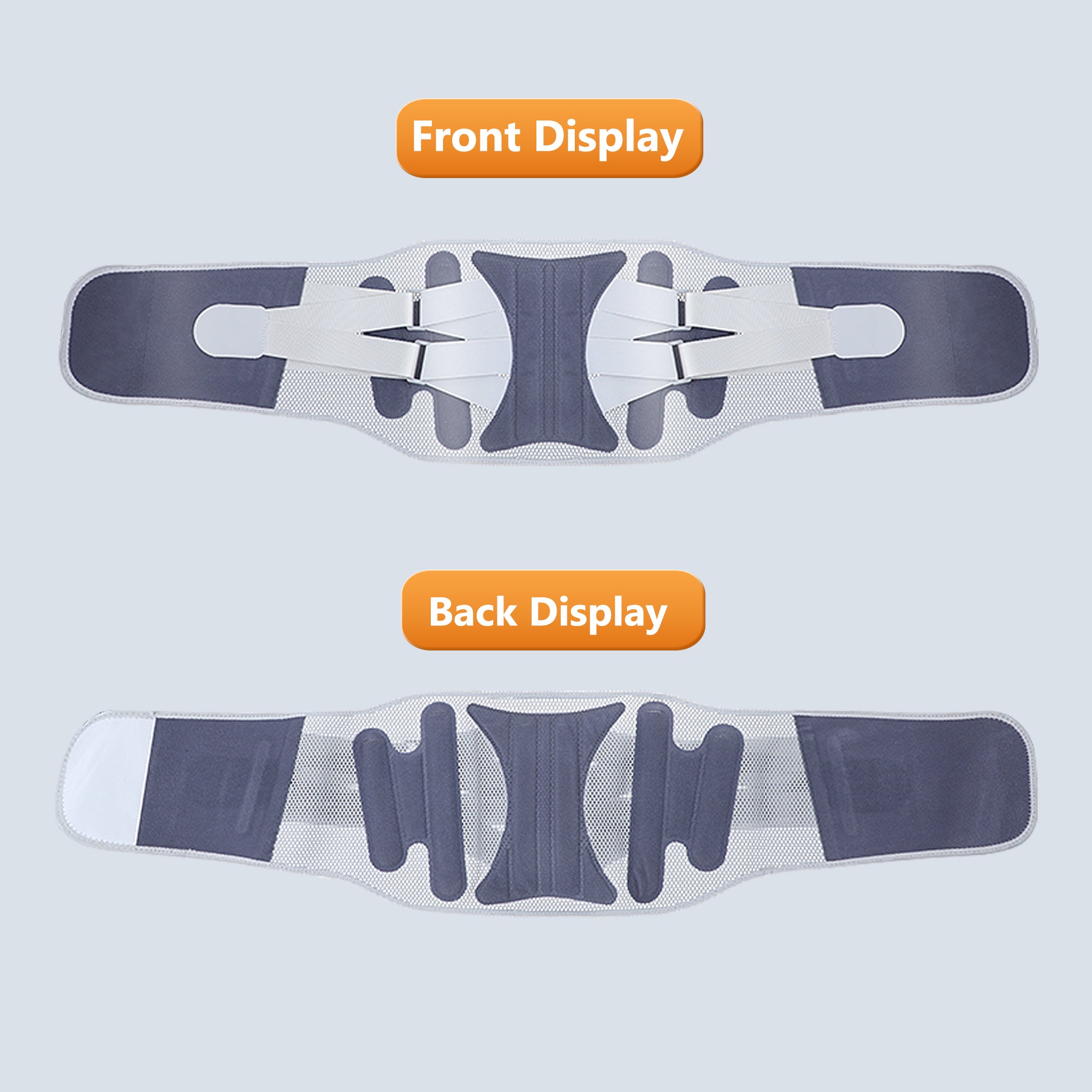 Adjustable Lumbar Support Belt - Breathable Back Brace for Lower Back Pain Relief, Waist Trimmer for Men & Women