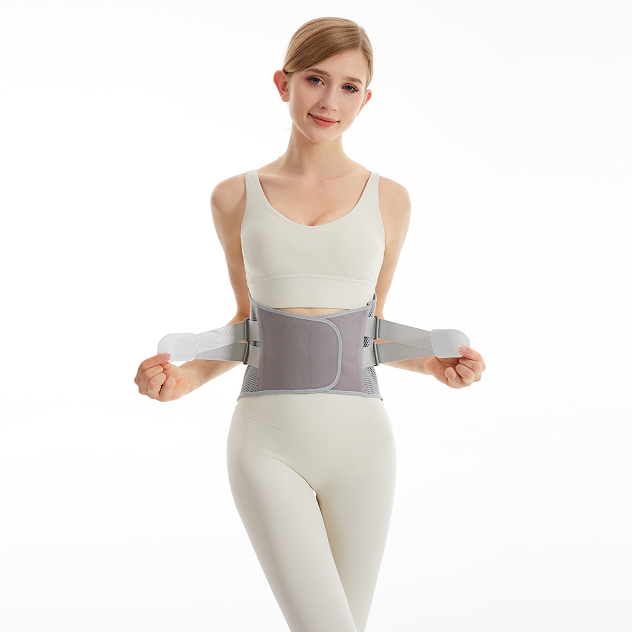 Premium Ergonomic Lumbar Support Back Brace - Breathable Adjustable Waist Belt for Posture Improvement & Waist Stability