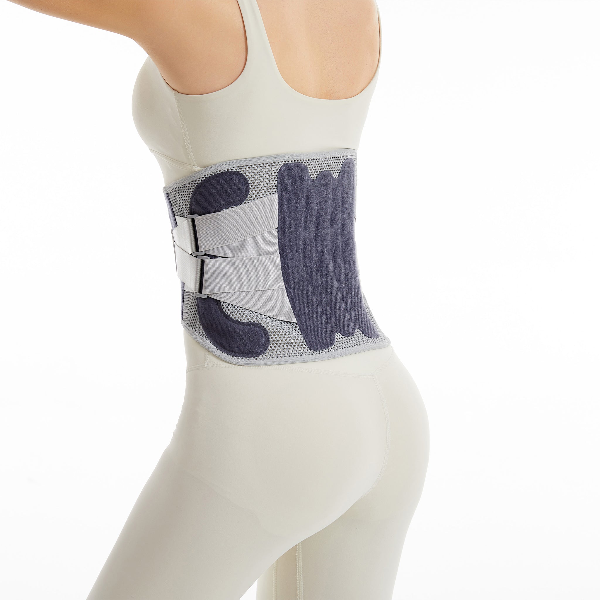 Dual-Strap Adjustable Back Support Brace - Breathable Lumbar Belt for Office, Driving & Daily Wear, All-Day Waist Comfort